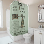 アンティークウィンドミルザトゥックウッドホワイトウォーターWis 1889 シャワーカーテン (インサイチュ)