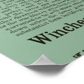 アンティークウィンドミルザトゥックウッドホワイトウォーターWis 1889 ポスター (角)