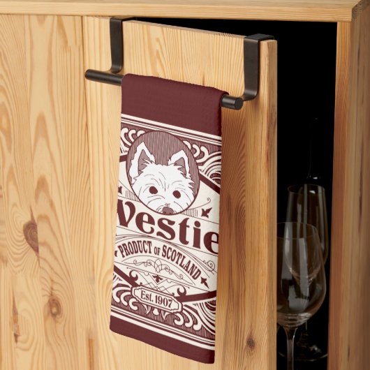 アンティークウェスティーブオブスコットランド キッチンタオル (三つ折り)