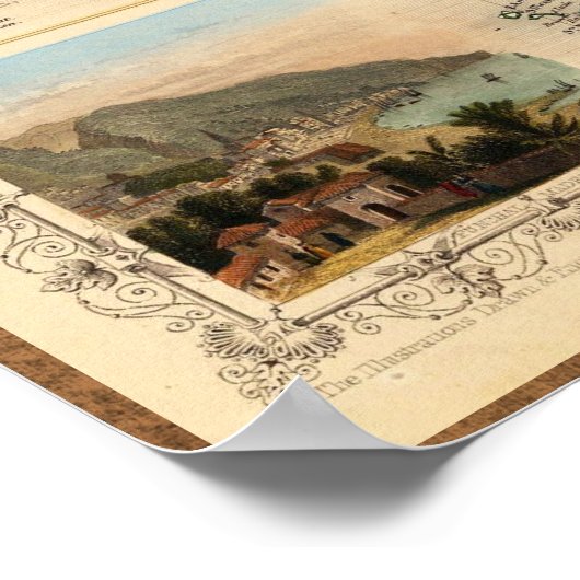 アンティークウエスタンアイレスマップ ポスター