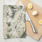 アンティークウォーターカラーサンゴ キッチンタオル (四つ折り)