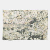 アンティークウォーターカラーサンゴ キッチンタオル (横)