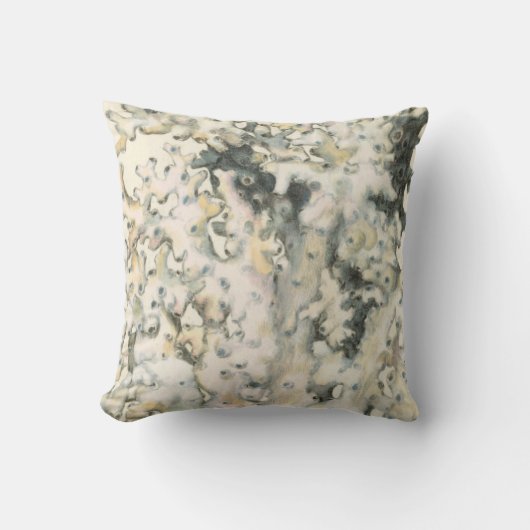 アンティークウォーターカラーサンゴ クッション (正面)