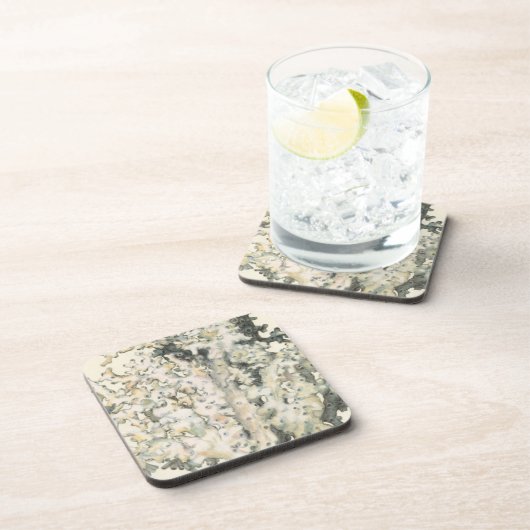 アンティークウォーターカラーサンゴ コースター (右側)