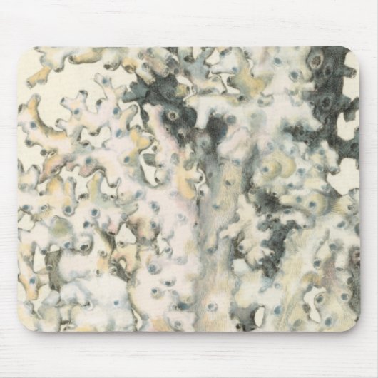 アンティークウォーターカラーサンゴ マウスパッド (正面)