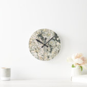 アンティークウォーターカラーサンゴ ラウンド壁時計 (ホーム)