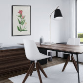 アンティークウォーターカラーボタニカルプリント ポスター