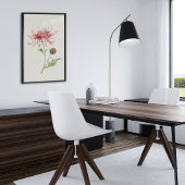 アンティークウォーターカラーボタニカルプリント ポスター