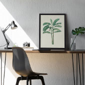 アンティークウォーターカラーボタニカルプリント ポスター