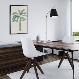 アンティークウォーターカラーボタニカルプリント ポスター