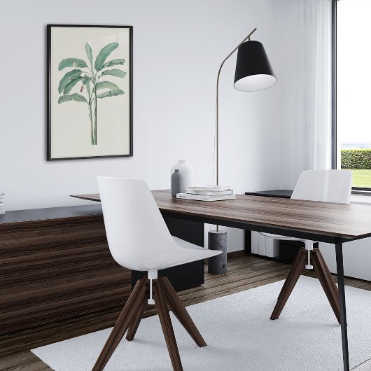 アンティークウォーターカラーボタニカルプリント ポスター