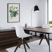 アンティークウォーターカラーボタニカルプリント ポスター