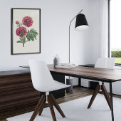 アンティークウォーターカラーボタニカルプリント ポスター