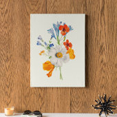 アンティークウォーターカラーボタニカルプリント ポスター