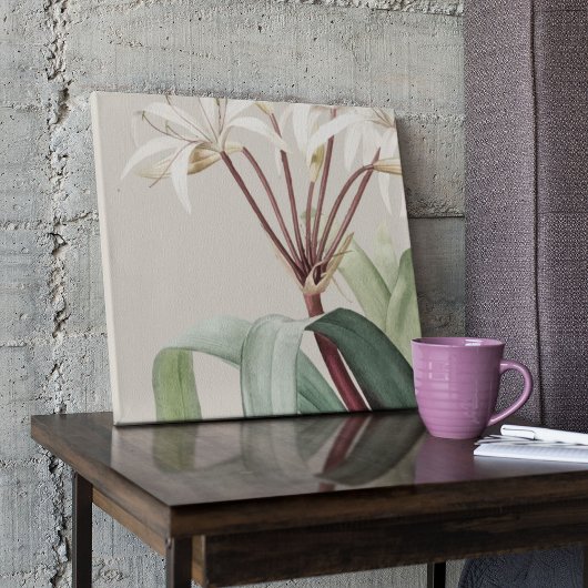 アンティークウォーターカラーボタニカルプリント ポスター