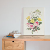 アンティークウォーターカラーボタニカルプリント ポスター