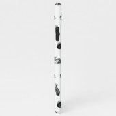 アンティークウサギヴィンテージアートカスタムカラー iPhoneケース (右側)