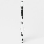 アンティークウサギヴィンテージアートカスタムカラー iPhoneケース (左側)