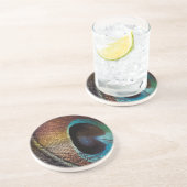 アンティークウズピーコックフェザーアイ コースター (側面)