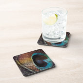 アンティークウズピーコックフェザーアイ コースター (右側)