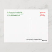 アンティークウッドコンロ–3はがき – カスタマイズ ポストカード (裏面)