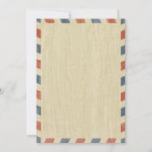 アンティークエアメールハワイ結婚式招待状 招待状 (裏面)