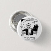 アンティークエキスパートまたはアンティークコレクタボタンバッジ 缶バッジ (正面&裏面)