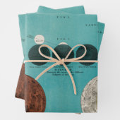 アンティークエクリプオブザムーンスケッチ, 1908 ラッピングペーパーシート (インサイチュ)