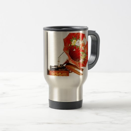 アンティークエジソンホームレコードノベルティギフト トラベルマグ (正面右)