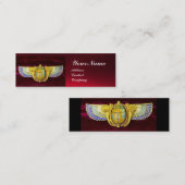 アンティークエジプトウィングスカラブ/コルヌコピアジュエル スキニー名刺 (正面/裏面)