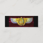 アンティークエジプトウィングスカラブ/コルヌコピアジュエル スキニー名刺 (裏面)