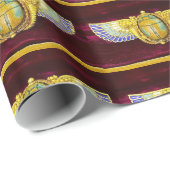 アンティークエジプトウィングスカラブ/コルヌコピアジュエル ラッピングペーパー (ロールコーナー)
