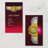 アンティークエジプトウィングスカラブ/コルヌコピアジュエル 名刺 (正面/裏面)