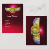 アンティークエジプトウィングスカラブ/コルヌコピアジュエル 名刺 (正面/裏面)