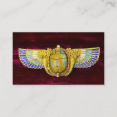 アンティークエジプトウィングスカラブ/コルヌコピアジュエル 名刺 (裏面)