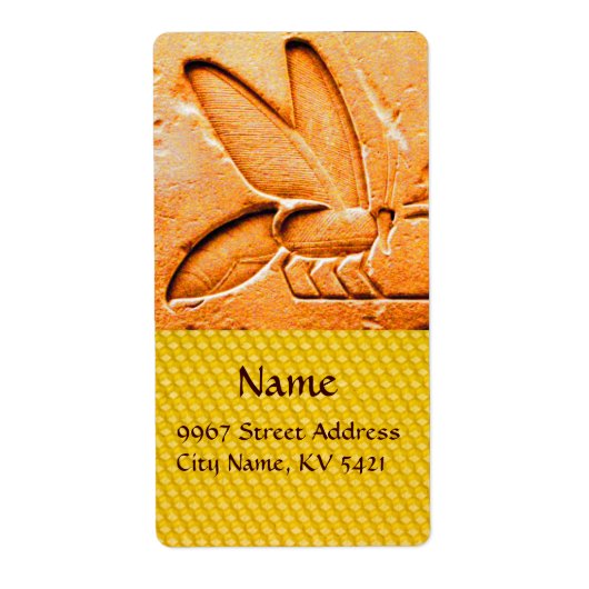 アンティークエジプトハニービーキーパー ラベル (正面)