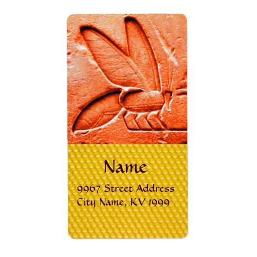 アンティークエジプトハニービーキーパー ラベル (正面)