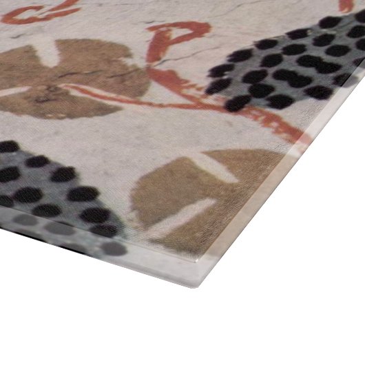 アンティークエジプトブドウとブドウつる植物 カッティングボード (角)