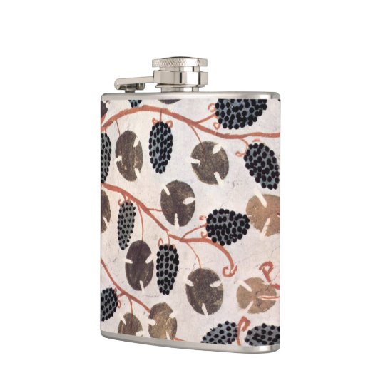 アンティークエジプトブドウとブドウつる植物 フラスク (左)