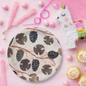 アンティークエジプトブドウとブドウつる植物 ペーパープレート (パーティー)