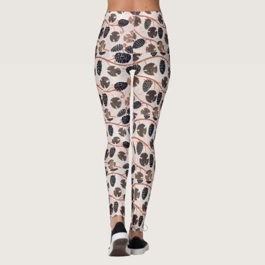 アンティークエジプトブドウとブドウつる植物 レギンス (裏面)