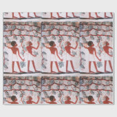 アンティークエジプトヴィネヤードワイングレープハーベスト ラッピングペーパー (フラット)