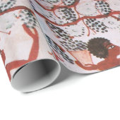 アンティークエジプトヴィネヤードワイングレープハーベスト ラッピングペーパー (ロールコーナー)