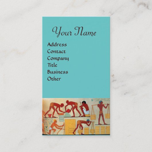 アンティークエジプト建築建築 名刺 (正面)