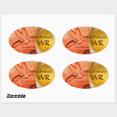 アンティークエジプト産ハニービー養蜂用品 楕円形シール (シート)