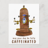 アンティークエスプレッソ機コカスタマイズーヒーIT おもしろい ポストカード (正面)