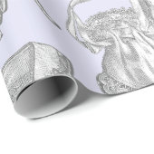 アンティークエドワーディアンヴィンテージファッションレディースパープル ラッピングペーパー (ロールコーナー)