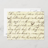 アンティークエフェメラ草書体 ポストカード (正面/裏面)