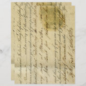 アンティークエフエマスクラップブック紙 (正面/裏面)