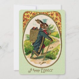 アンティークエルディテイースターラビットインフォーマル招待状 招待状